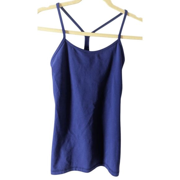 LULULEMON ATHLETICA Power Y Tank In Pigment Blue Size 6 - Picture 3 of 4